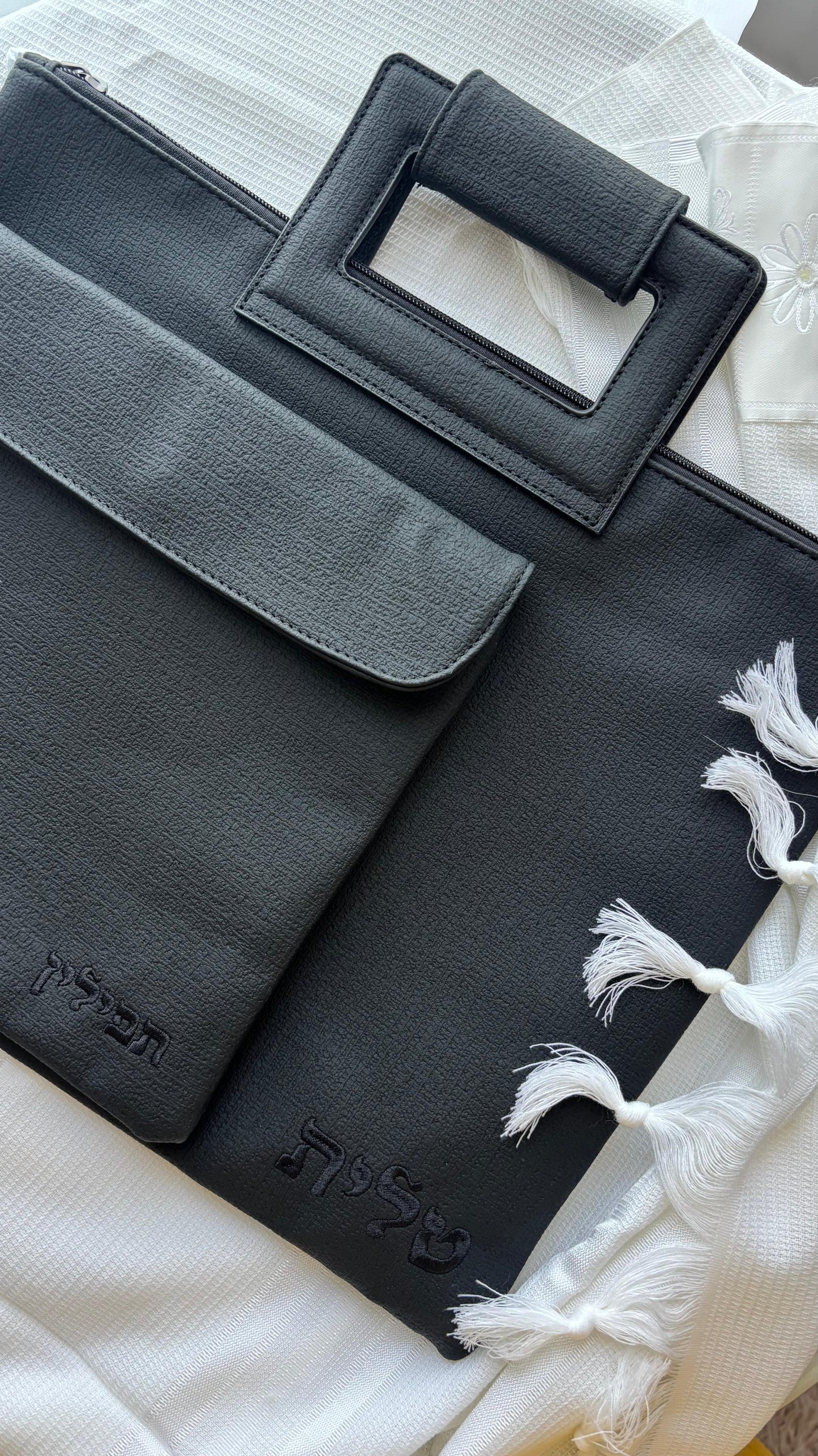 תיק טלית תפילין דגם "טוהר" - ידית