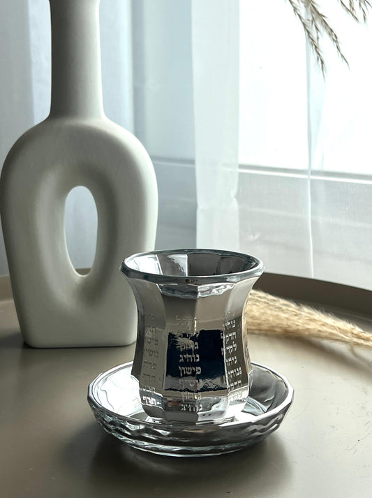 כוס קידוש קריסטל - ללא רגל