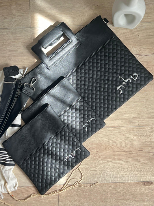 תיק טלית ותפילין -דגם ר"ת - רש"י