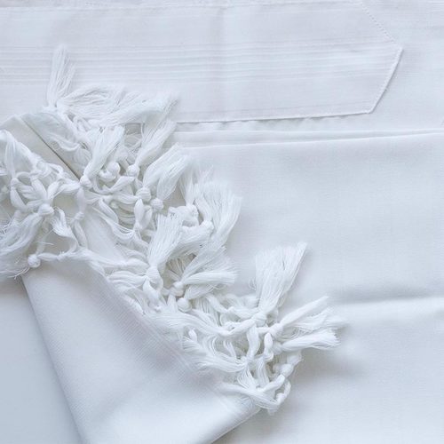 טלית צמר דגם "ארץ הקודש" - 4 צבעים