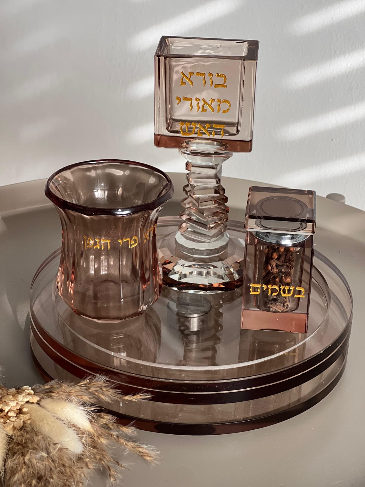 סט הבדלה קריסטל מהודר