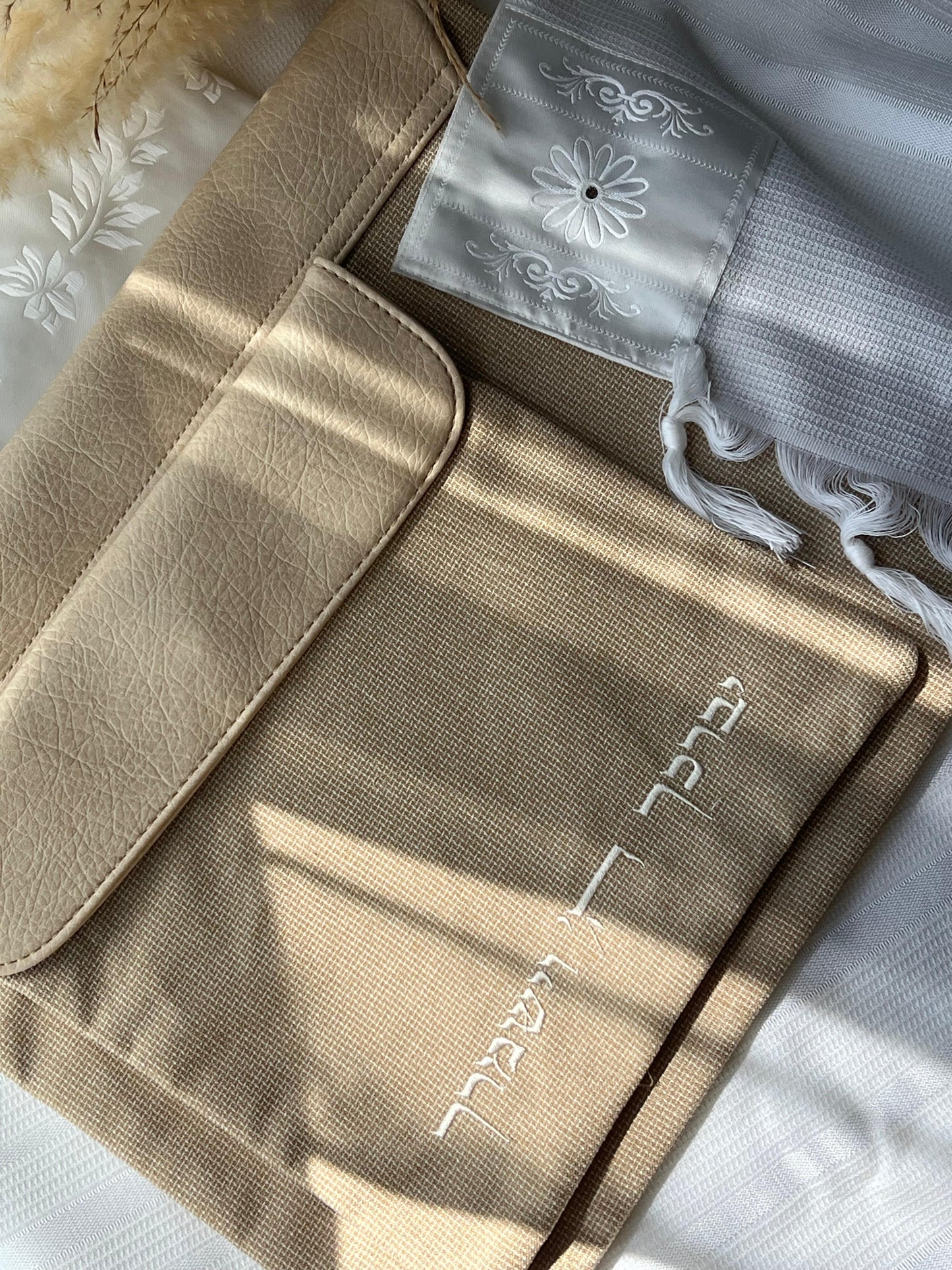 סט טלית תפילין פשתן