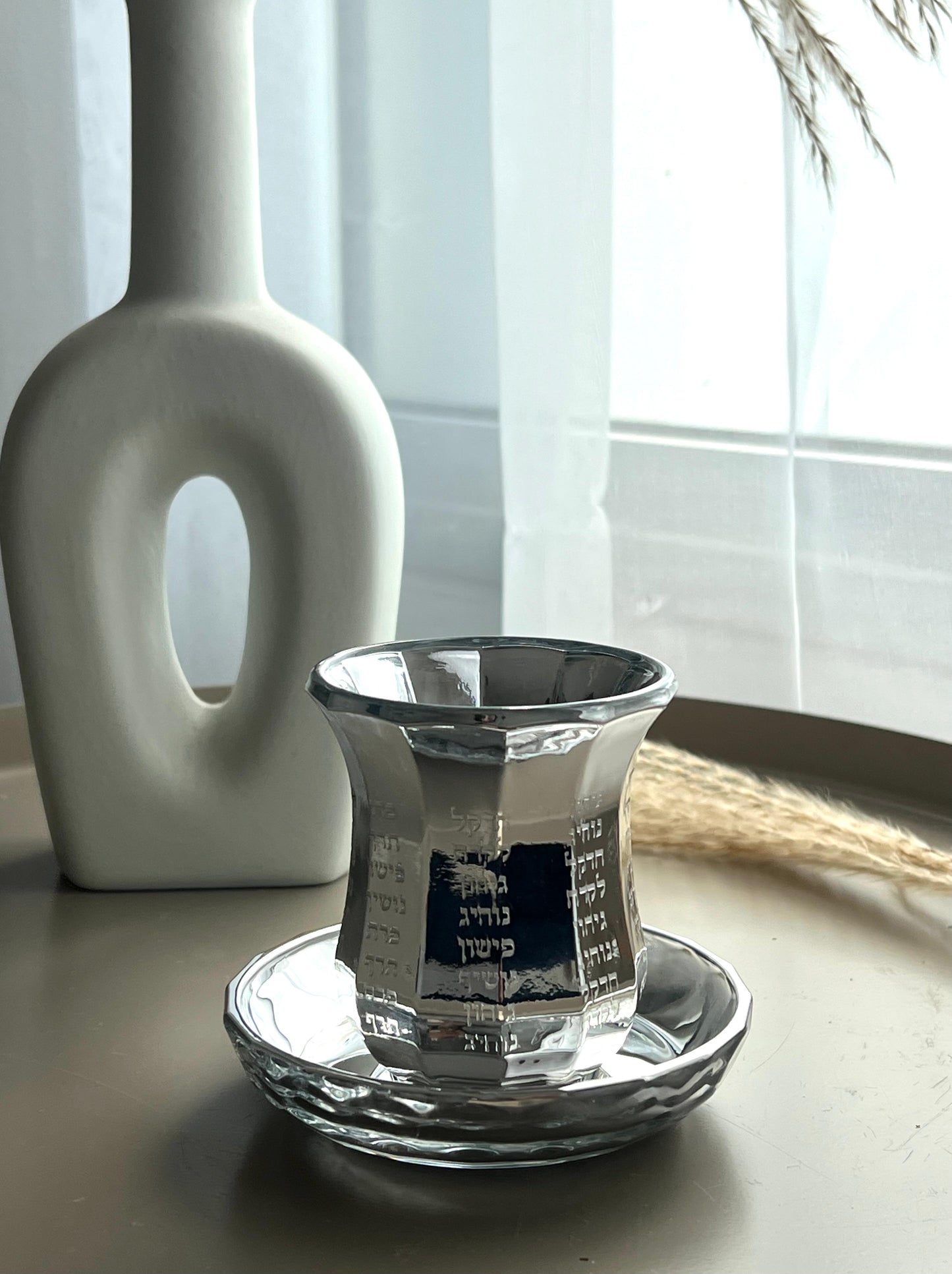 כוס קידוש קריסטל - ללא רגל
