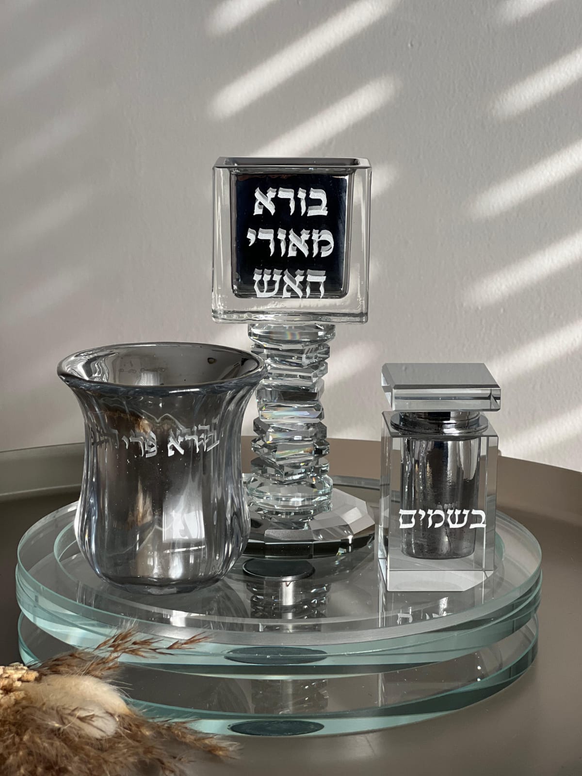 סט הבדלה קריסטל מהודר